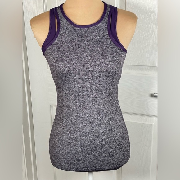 Lululemon Inspiration Tank Heathered Black Grape / Going Grape Size 4 - Picture 10 of 13